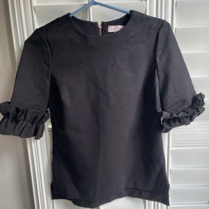 Ted Baker top with ruffle sleeves